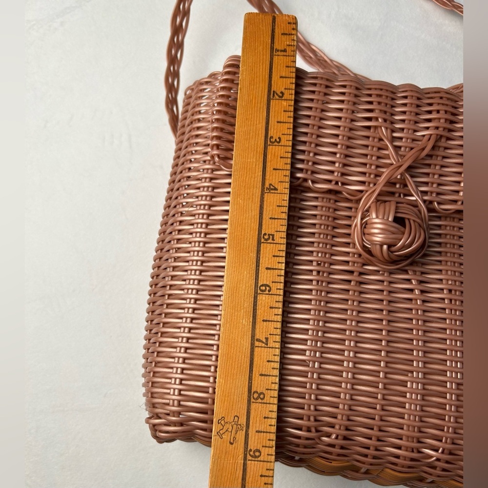 Brown Woven Crossbody Bag - Picture 7 of 9